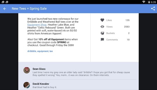 Rippple - A Dribbble client Screenshots 14