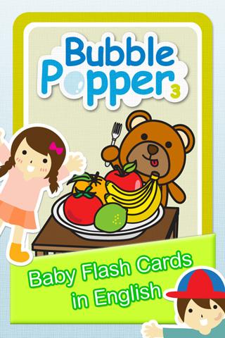 Bubble Popper 3:Baby Flashcard