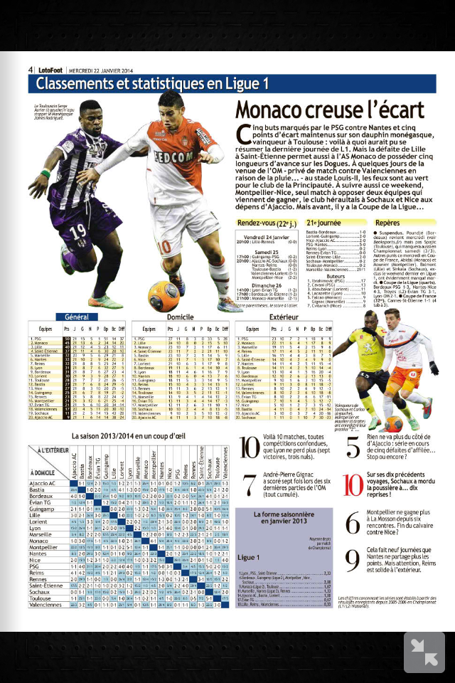Loto Foot Magazine Screen 2