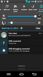 MaxCoin Ticker & Alerts Widget Screenshots 2