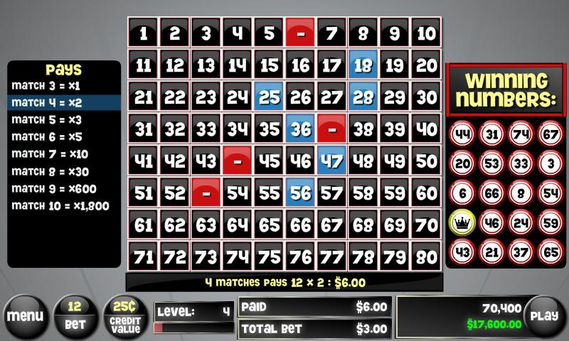Keno Kings Screen 2