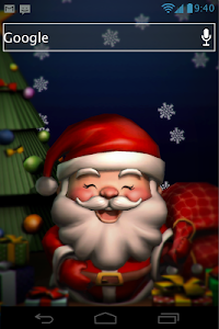 Smiling Santa 3D LiveWallpaper screenshot 1