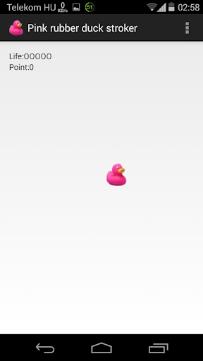 Pink rubber duck stroker