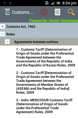 Customs Act Rules - 1962