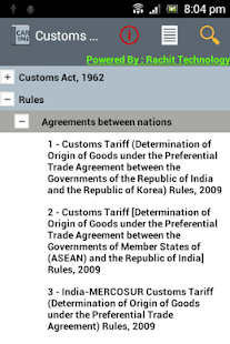 Customs Act & Rules - 1962 Screenshots 0