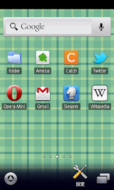 黄緑チェック柄 スマホ待受壁紙 Androidアプリ Applion