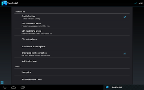 Taskbar - Windows 8 Style - screenshot thumbnail