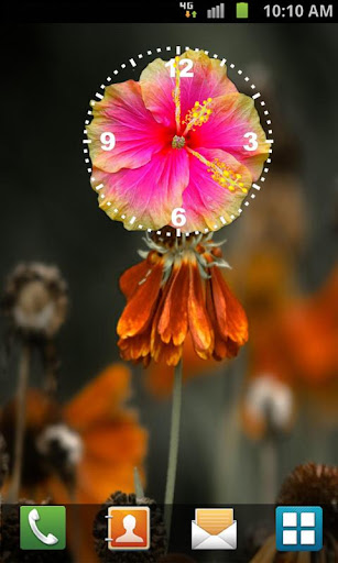 Hibiscus Clock