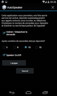 Autospeaker mains libres Screen 3