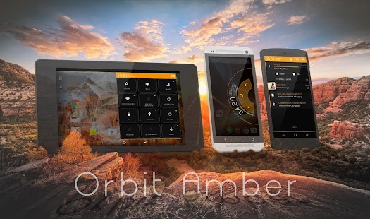 How to mod Orbit Amber Theme - CM11/PA one.d apk for bluestacks