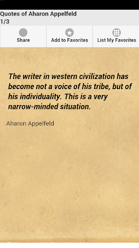 Quotes of Aharon Appelfeld