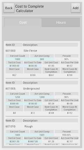 【免費商業App】Cost To Complete Calculator-APP點子