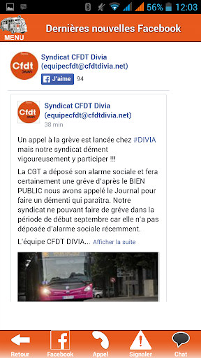 【免費交通運輸App】SYNDICAT CFDT DIVIA (KEOLIS)-APP點子