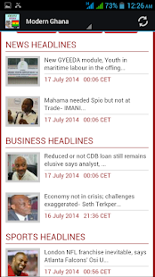  All Ghana News: miniatuur van screenshot  
