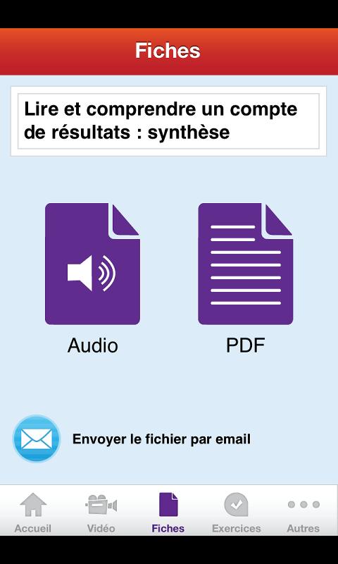 Le compte de résultats. Screen 2