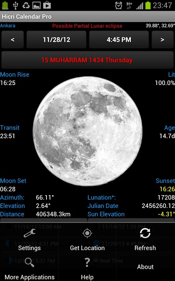 Hijri Calendar Pro - screenshot