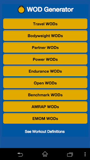 WOD Generator