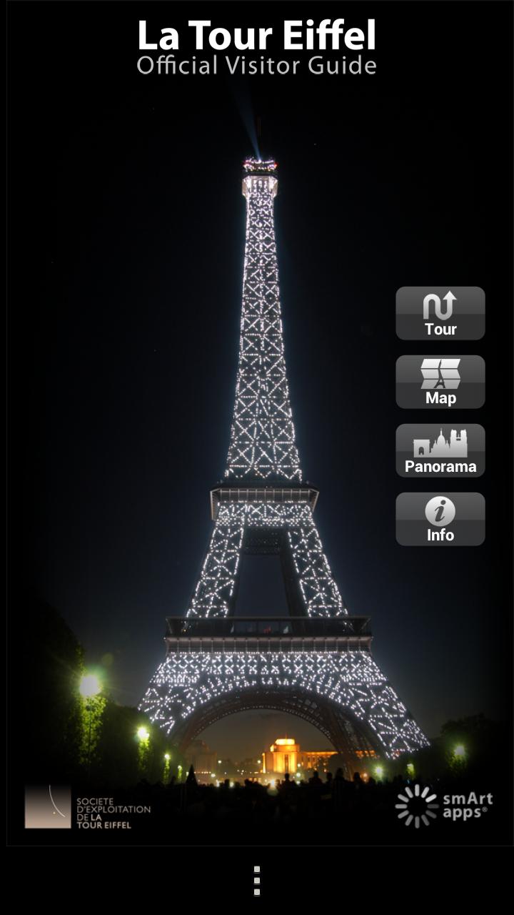 Android application Tour Eiffel, Official Guide screenshort