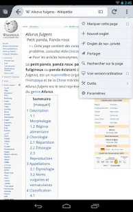 Navigateur web Firefox - screenshot thumbnail