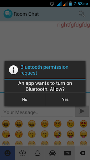 Room Chat Bluetooth Chat