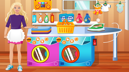 Kids Free Laundry Pretend Game