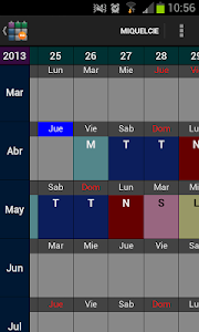 Screenshot SaTurnos Pro Calendar v4.67