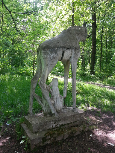 Old Statue of Elk