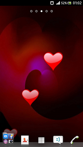 Hearts Live Wallpaper 3D Pro