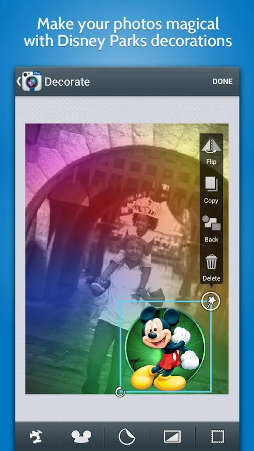 Фоторедактор Disney Memories HD на Андроид