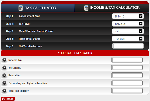 Income TAX Calculator