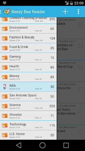 Beezy Bee Reader RSS LIVE News