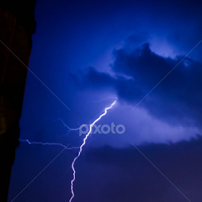 Lightning blast by Mina Jaguar - Landscapes Weather