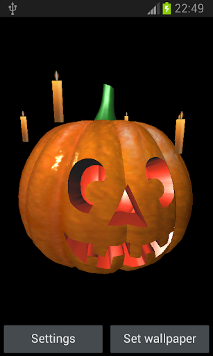 Pumpkin 3D Live Wallpaper