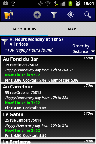 Screenshot 2 Happy Hours Paris