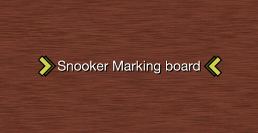 Snooker Marking Board