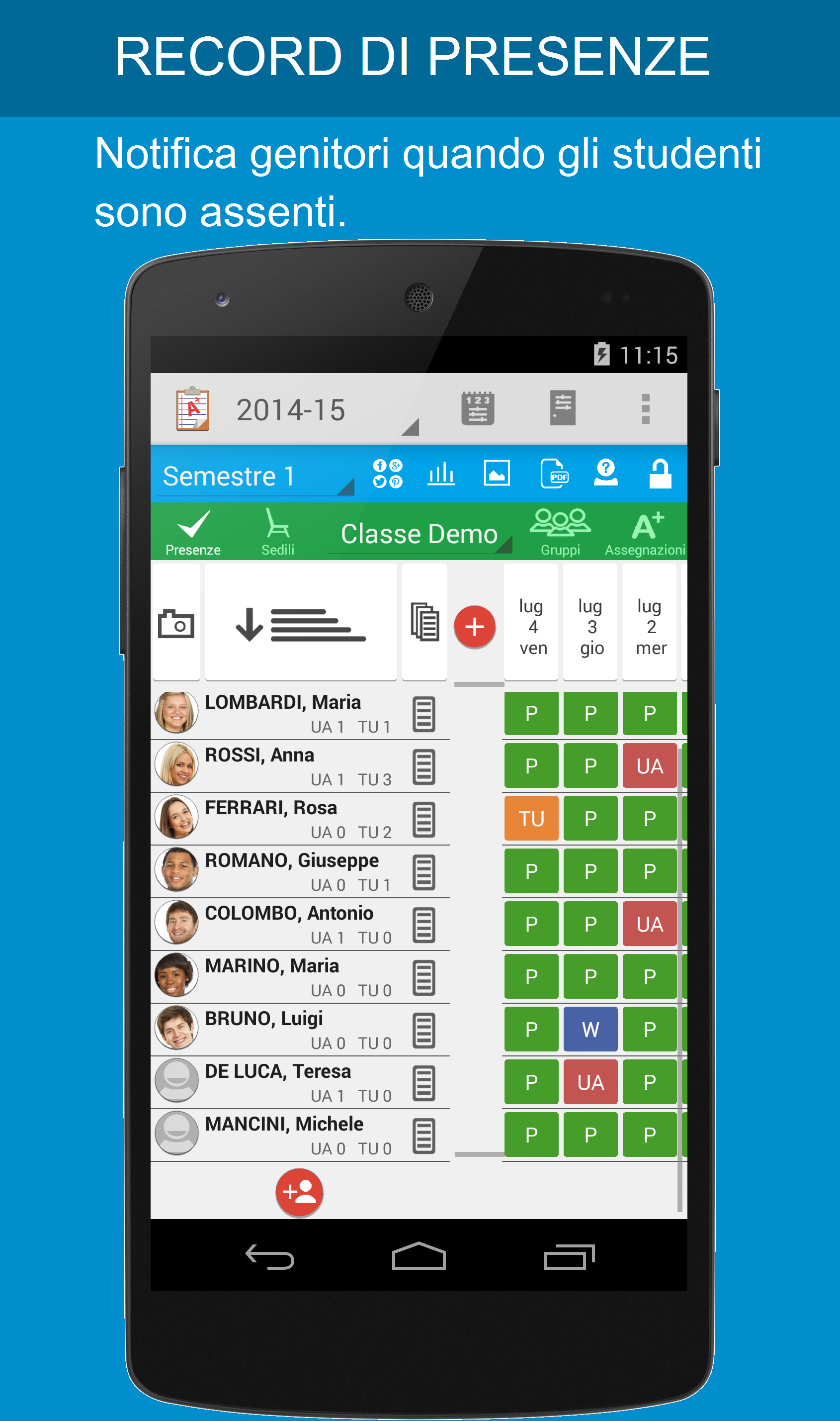 Android application Teacher Aide Pro screenshort