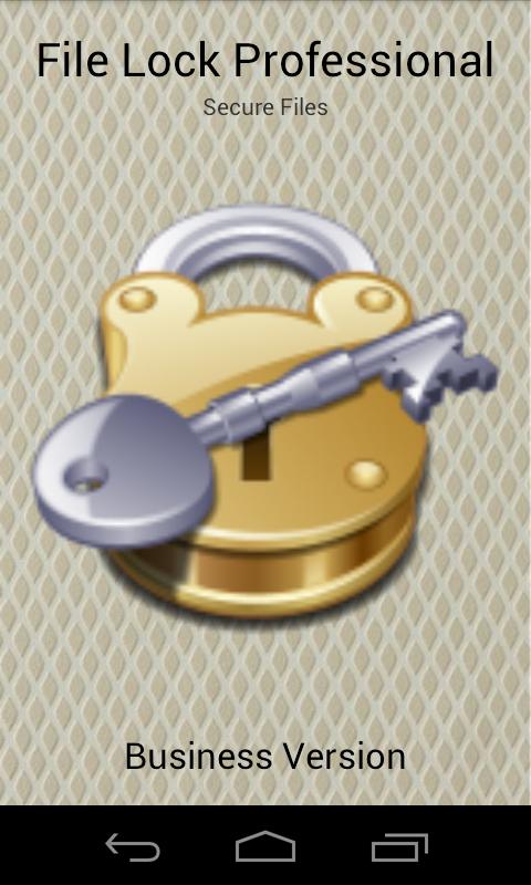 Android application File Lock Professional screenshort