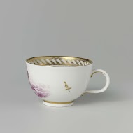 Kop met een putto op wolken