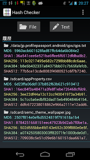 Hash Checker