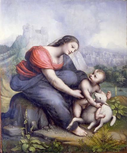 The Virgin and Child with a Lamb