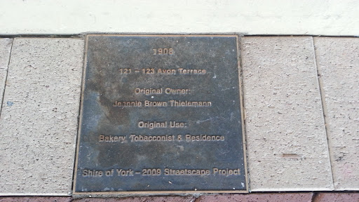 York Streetscape Project Tobacconist Plaque