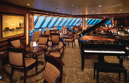 Serenade-of-the-Seas-Safari-Club - The Safari Club, on deck 6 of Serenade of the Seas, is a cluster of four intimate lounges with different themes.
