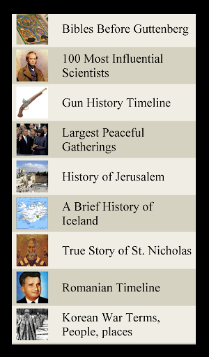 【免費書籍App】World History Lists #1-APP點子