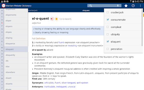 Screenshot Dictionary - M-W Premium v3.1