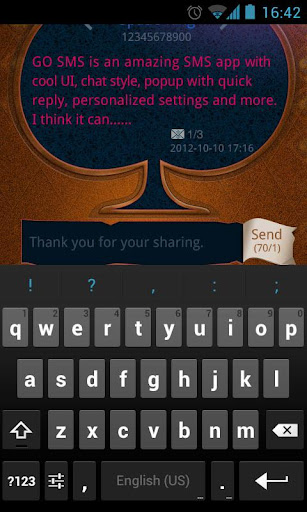 GOSMS Pro SpadeKing PopupTheme