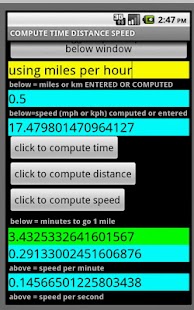 STOPWATCH SPEED DISTANCE TIME Screenshots 2