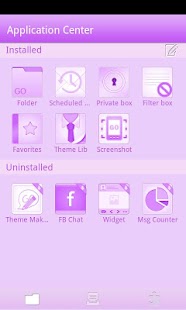 download Purple GO SMS Theme free