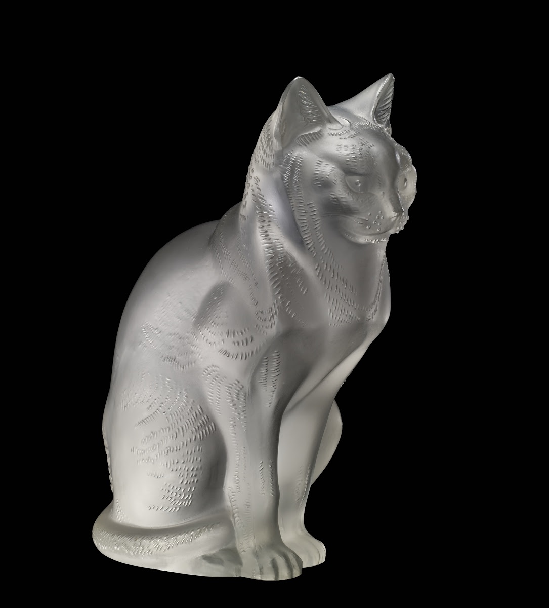 Chat Assis Sitting Cat Lalique Rene French 1860 1945 Designer Google Arts Culture