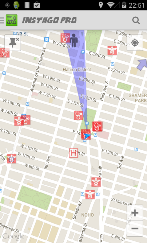 Instago Street Navigation PRO Screen 2