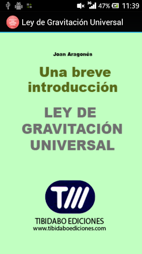 Ley de Gravitación Universal